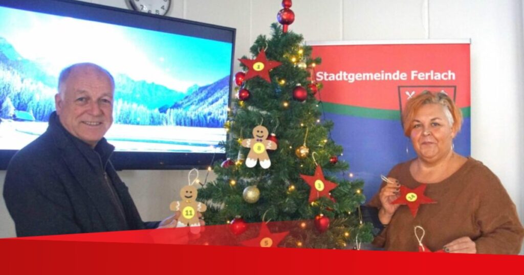Am Wunschbaum in Ferlach Weihnachtsw&uuml;nsche erf&uuml;llen
