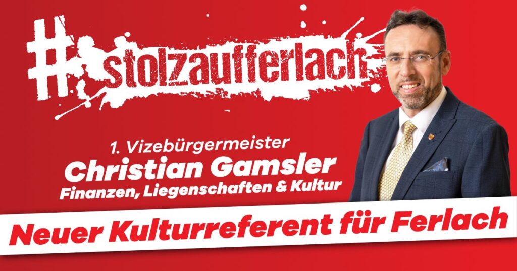 Neuer Kulturreferent in der Stadtgemeinde Ferlach